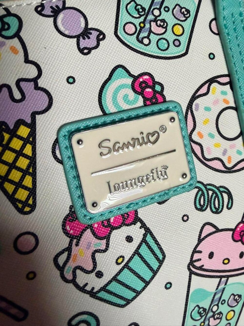 Loungefly x Sanrio Hello Kitty Sweet Treats Dome Satchel Crossbody Bag EUC - Picture 3 of 5